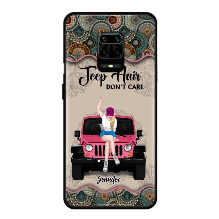 Custom Personalized Off-road Girl Phone Case - Upto 4 Dogs - Gift Idea For Dog/Off-road Lovers - Case for Xiaomi, Huawei & Oppo