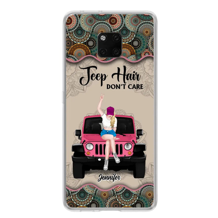 Custom Personalized Off-road Girl Phone Case - Upto 4 Dogs - Gift Idea For Dog/Off-road Lovers - Case for Xiaomi, Huawei & Oppo