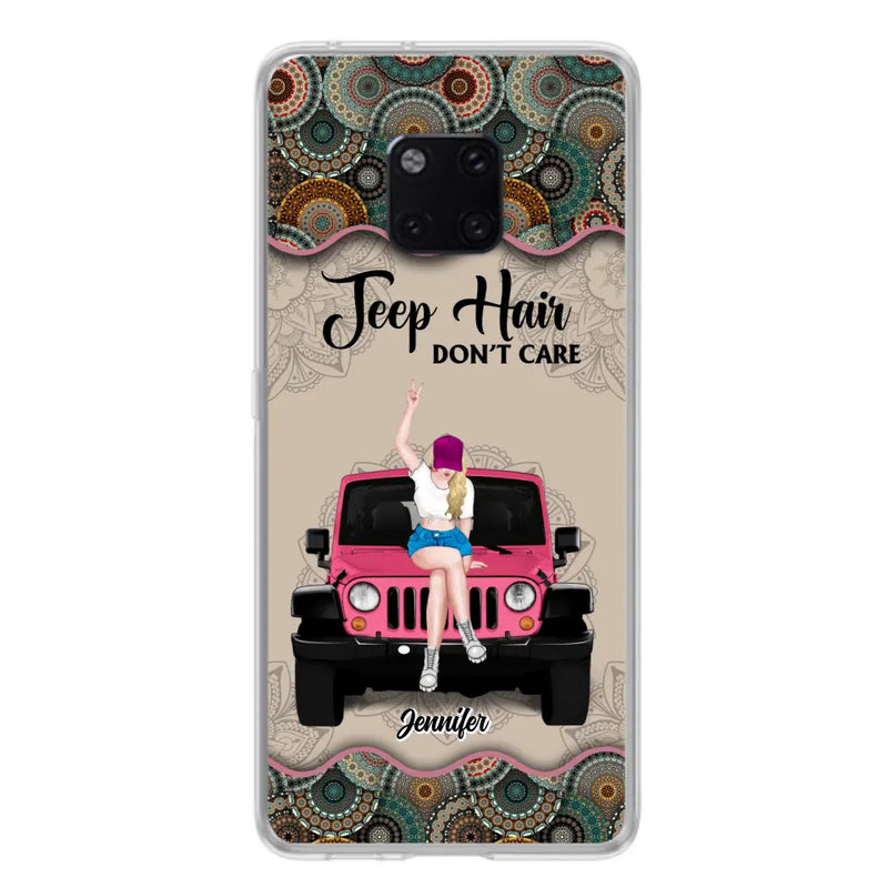 Personalized Off-road Girl Phone Case - Up to 4 Dogs - Gift Idea For Dog/Off-road Lovers - Case for Xiaomi, Huawei & Oppo