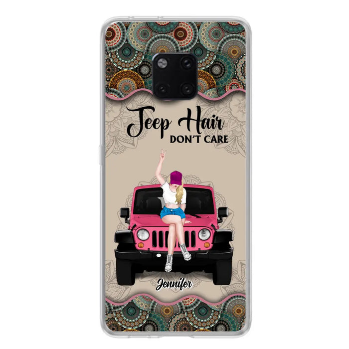 Custom Personalized Off-road Girl Phone Case - Upto 4 Dogs - Gift Idea For Dog/Off-road Lovers - Case for Xiaomi, Huawei & Oppo