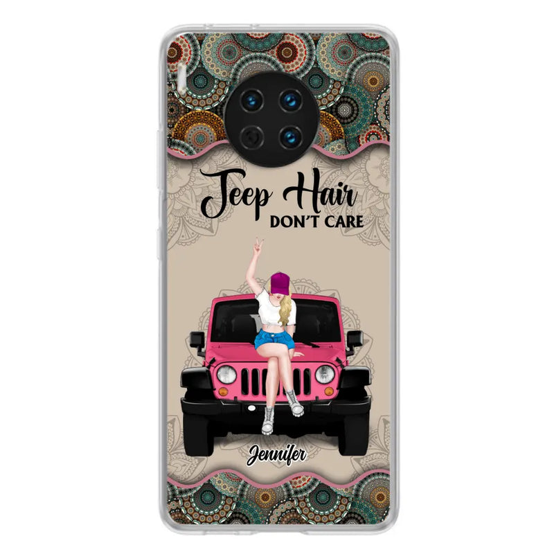 Personalized Off-road Girl Phone Case - Up to 4 Dogs - Gift Idea For Dog/Off-road Lovers - Case for Xiaomi, Huawei & Oppo