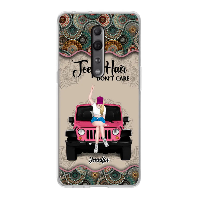 Personalized Off-road Girl Phone Case - Up to 4 Dogs - Gift Idea For Dog/Off-road Lovers - Case for Xiaomi, Huawei & Oppo