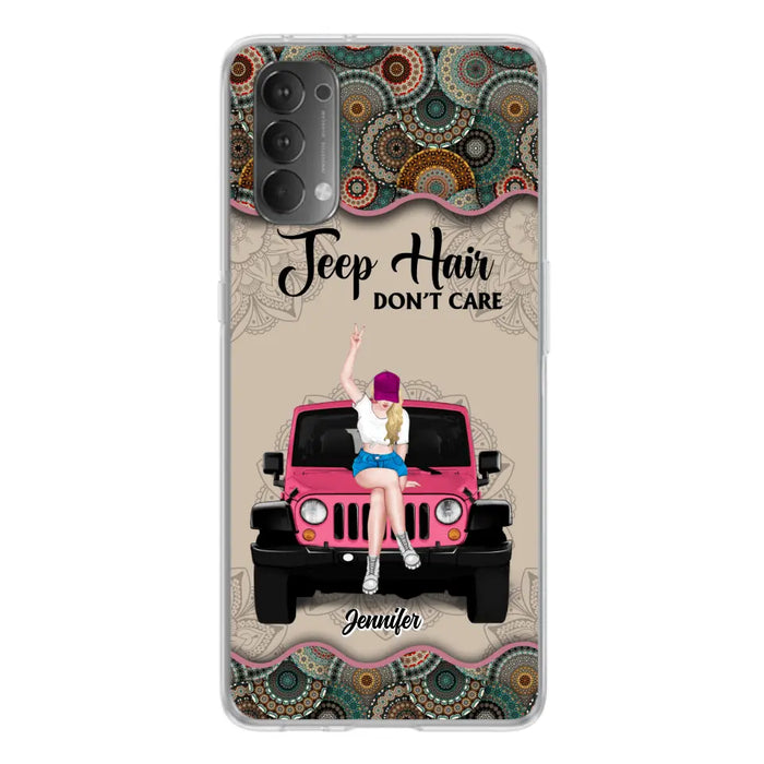 Custom Personalized Off-road Girl Phone Case - Upto 4 Dogs - Gift Idea For Dog/Off-road Lovers - Case for Xiaomi, Huawei & Oppo