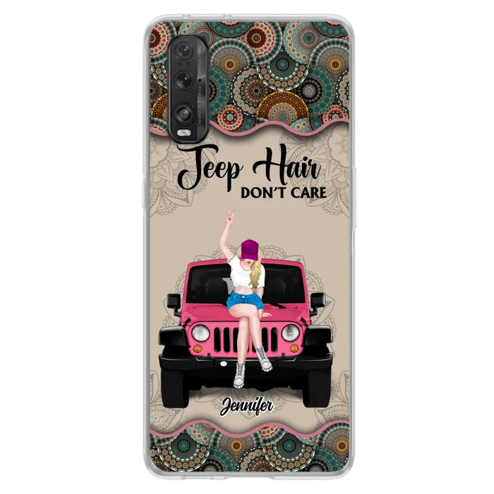 Custom Personalized Off-road Girl Phone Case - Upto 4 Dogs - Gift Idea For Dog/Off-road Lovers - Case for Xiaomi, Huawei & Oppo