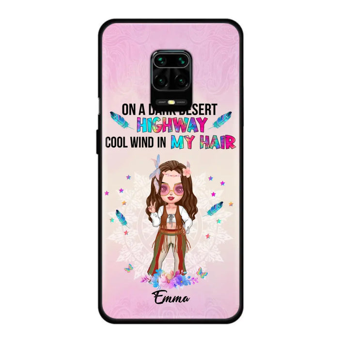 Custom Personalized Hippie Phone Case - Best Gift For Hippies - On A Dark Desert Highway Cool Wind In My Hair - Case For Xiaomi/Huawei/Oppo