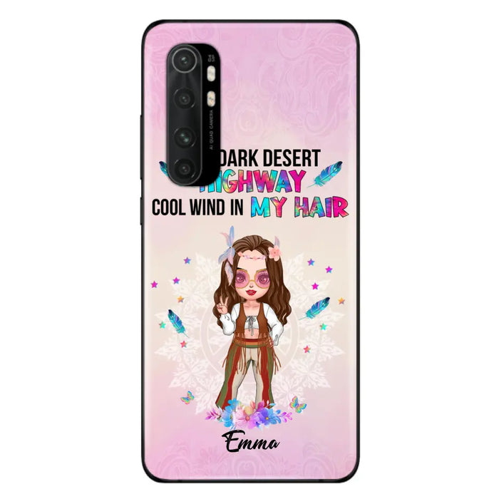 Custom Personalized Hippie Phone Case - Best Gift For Hippies - On A Dark Desert Highway Cool Wind In My Hair - Case For Xiaomi/Huawei/Oppo