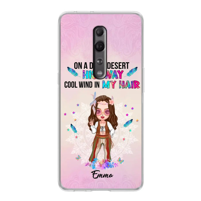 Custom Personalized Hippie Phone Case - Best Gift For Hippies - On A Dark Desert Highway Cool Wind In My Hair - Case For Xiaomi/Huawei/Oppo