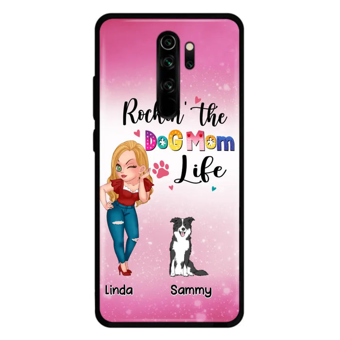 Custom Personalized Dog Mom Phone Case - Upto 6 Dogs - Gift Idea For Dog Lover - Rockin' The The Dog Mom Life - Case for Xiaomi, Huawei & Oppo