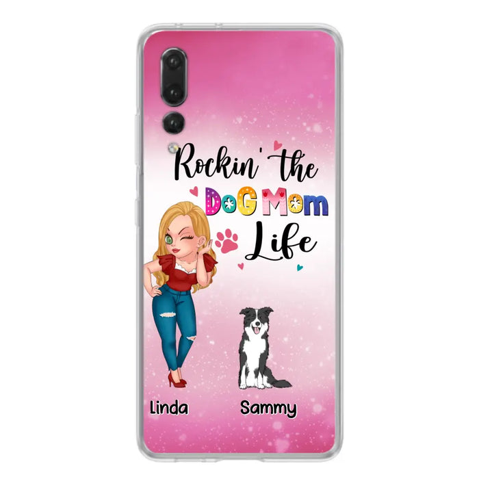 Custom Personalized Dog Mom Phone Case - Upto 6 Dogs - Gift Idea For Dog Lover - Rockin' The The Dog Mom Life - Case for Xiaomi, Huawei & Oppo