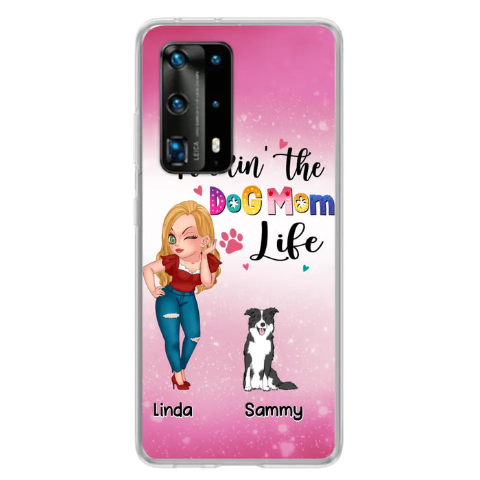 Custom Personalized Dog Mom Phone Case - Upto 6 Dogs - Gift Idea For Dog Lover - Rockin' The The Dog Mom Life - Case for Xiaomi, Huawei & Oppo