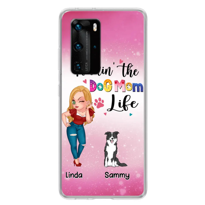 Custom Personalized Dog Mom Phone Case - Upto 6 Dogs - Gift Idea For Dog Lover - Rockin' The The Dog Mom Life - Case for Xiaomi, Huawei & Oppo