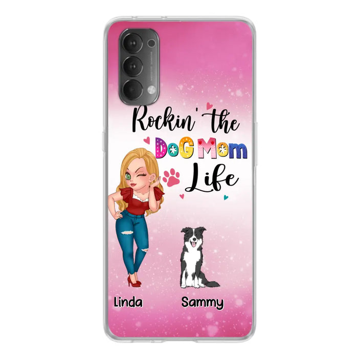 Custom Personalized Dog Mom Phone Case - Upto 6 Dogs - Gift Idea For Dog Lover - Rockin' The The Dog Mom Life - Case for Xiaomi, Huawei & Oppo