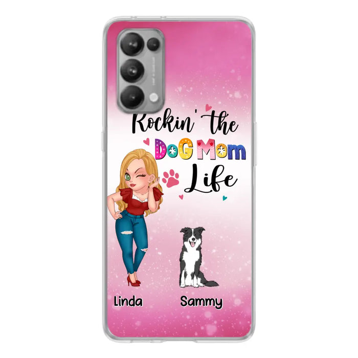 Custom Personalized Dog Mom Phone Case - Upto 6 Dogs - Gift Idea For Dog Lover - Rockin' The The Dog Mom Life - Case for Xiaomi, Huawei & Oppo