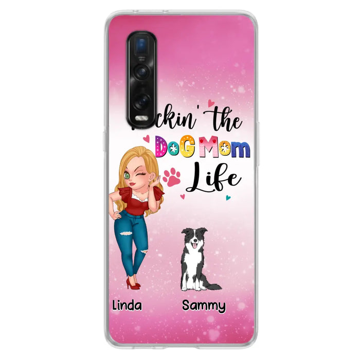 Custom Personalized Dog Mom Phone Case - Upto 6 Dogs - Gift Idea For Dog Lover - Rockin' The The Dog Mom Life - Case for Xiaomi, Huawei & Oppo