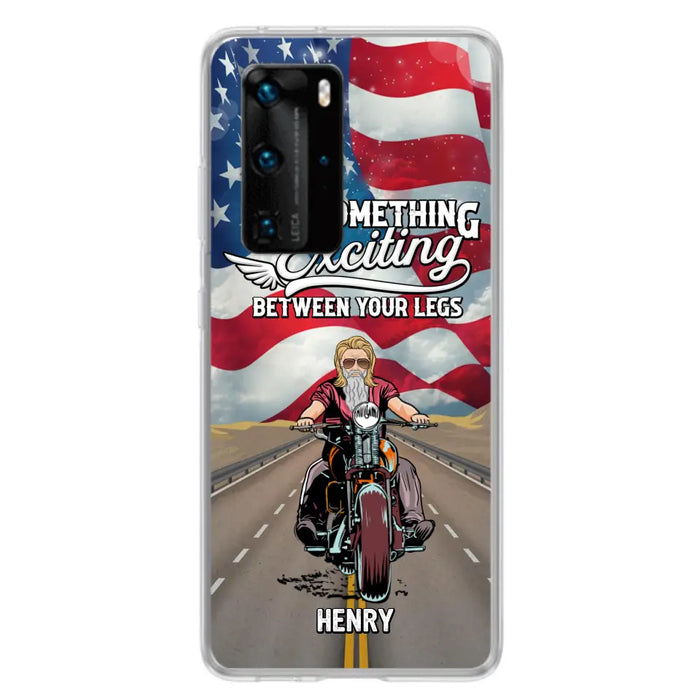 Custom Personalized Biker Phone Case - Gift Idea For Biker/Independence Day - Put Something Exciting Between Your Legs - Case For Xiaomi/Huawei/Oppo