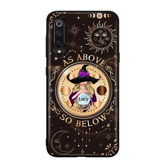 Custom Personalized Witch Phone Case - Gift Idea For Halloween Day - As Above So Below - Cases For Oppo, Xiaomi & Huawei