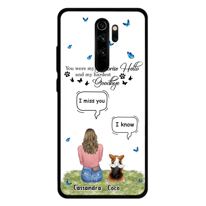 Personalized Pet Phone Case - Upto 4 Pets - Gift Idea For Couple/Dog/Cat Lover - You Were My Favorite Hello - Case For Oppo/Xiaomi/Huawei