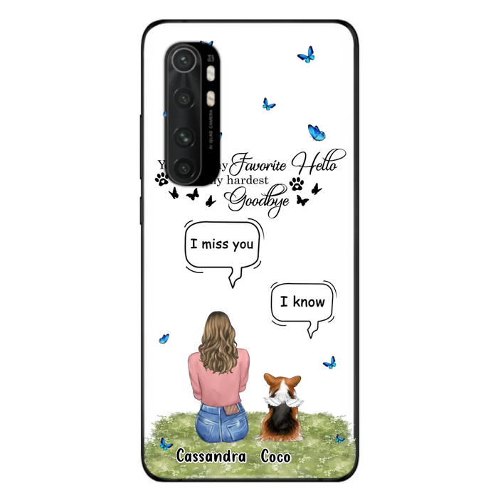 Personalized Pet Phone Case - Upto 4 Pets - Gift Idea For Couple/Dog/Cat Lover - You Were My Favorite Hello - Case For Oppo/Xiaomi/Huawei