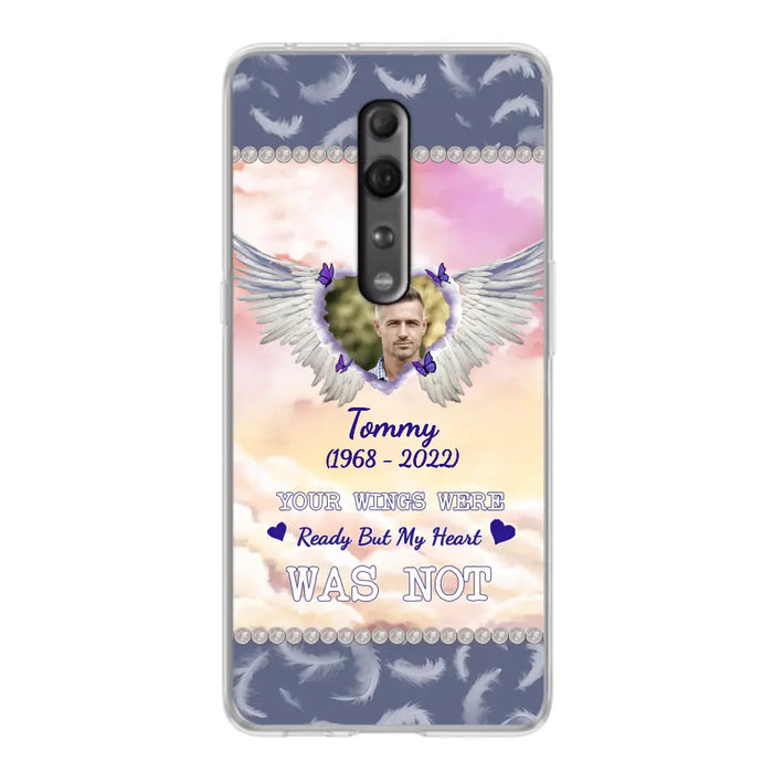 Custom Personalized Memorial Photo Phone Case - Memorial Gift Idea for Family - Your Wings Were Ready But My Heart Was Not - Case For Oppo/Xiaomi/Huawei