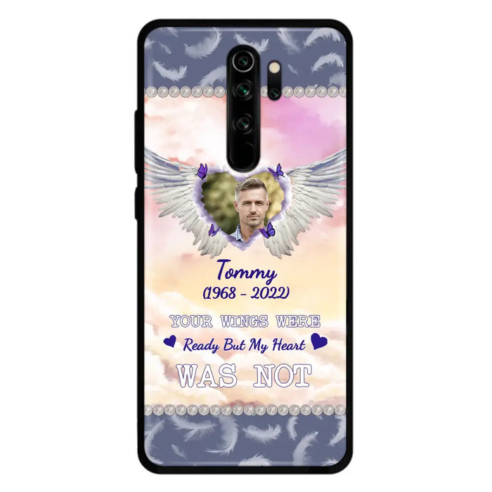 Custom Personalized Memorial Photo Phone Case - Memorial Gift Idea for Family - Your Wings Were Ready But My Heart Was Not - Case For Oppo/Xiaomi/Huawei