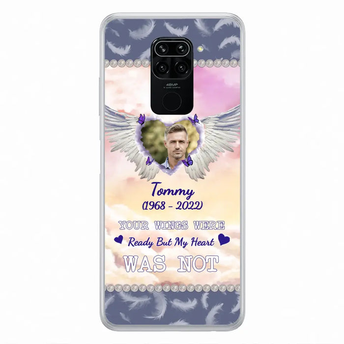 Custom Personalized Memorial Photo Phone Case - Memorial Gift Idea for Family - Your Wings Were Ready But My Heart Was Not - Case For Oppo/Xiaomi/Huawei