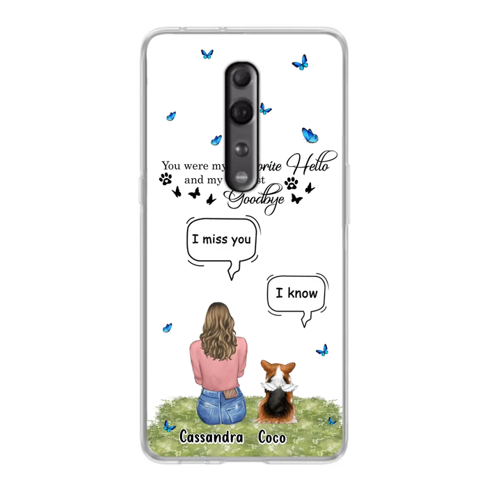 Personalized Pet Phone Case - Upto 4 Pets - Gift Idea For Couple/Dog/Cat Lover - You Were My Favorite Hello - Case For Oppo/Xiaomi/Huawei