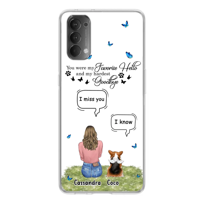 Personalized Pet Phone Case - Upto 4 Pets - Gift Idea For Couple/Dog/Cat Lover - You Were My Favorite Hello - Case For Oppo/Xiaomi/Huawei