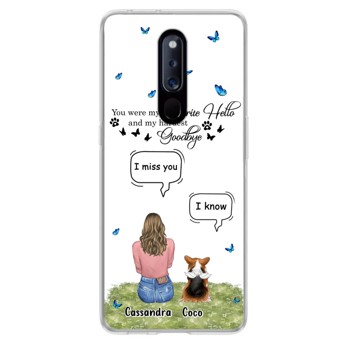 Personalized Pet Phone Case - Upto 4 Pets - Gift Idea For Couple/Dog/Cat Lover - You Were My Favorite Hello - Case For Oppo/Xiaomi/Huawei