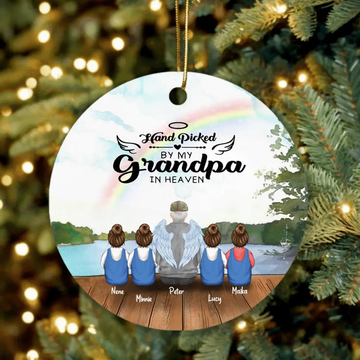 Custom Personalized Memorial Grandpa/Grandma Ornament - Upto 4 Kids - Best Gift For Family - I Never Met You But I Know You Are The Greatest Grandma - FD4SD8