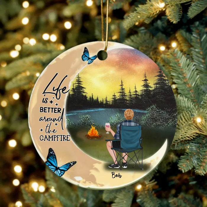 Custom Personalized Camping Ornament - Best Gift For Camping Lover - Camping Partners For Life