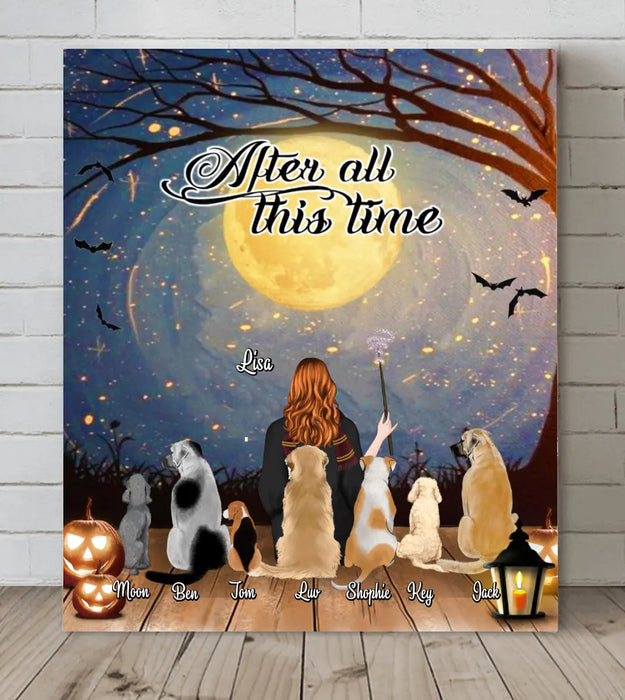 Custom Personalized Dog Mom Canvas - Upto 7 Dogs - Gift For Dog Lovers - After All This Time