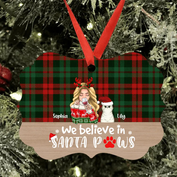 Custom Personalized Pet Mom Merry Christmas Ornament - Upto 5 Pets - Best Gift For Cat/ Dog Lover - Christmas Ya Filthy Animal