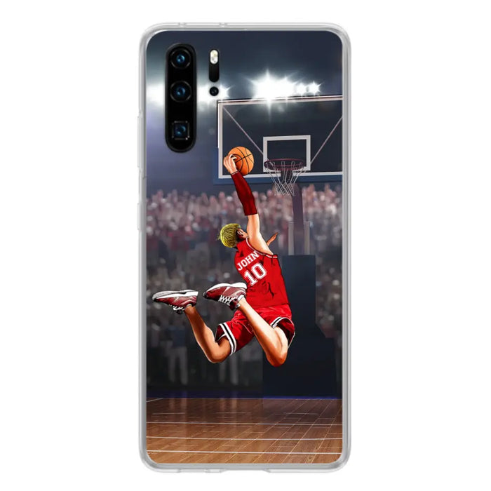 Custom Personalized Basketball Phone Case - Gift Idea For Basketball Lovers/Son/Grandson - Case For Oppo/Xiaomi/Huawei