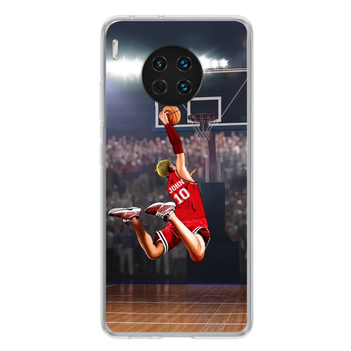 Custom Personalized Basketball Phone Case - Gift Idea For Basketball Lovers/Son/Grandson - Case For Oppo/Xiaomi/Huawei