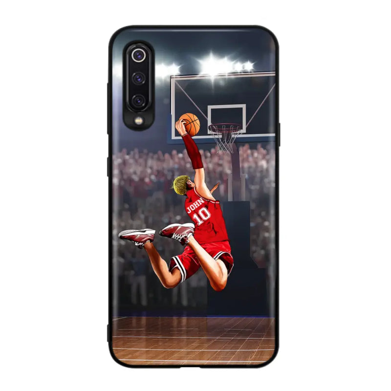 Custom Personalized Basketball Phone Case - Gift Idea For Basketball Lovers/Son/Grandson - Case For Oppo/Xiaomi/Huawei