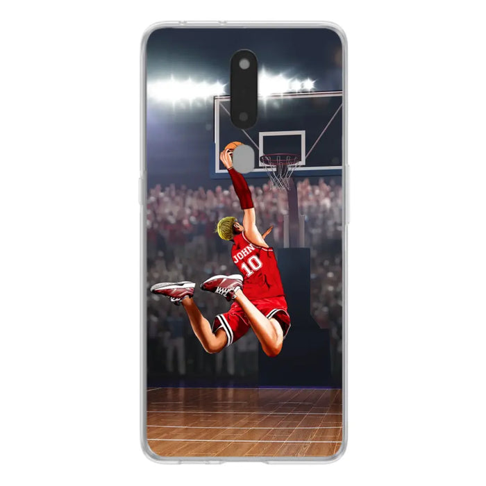 Custom Personalized Basketball Phone Case - Gift Idea For Basketball Lovers/Son/Grandson - Case For Oppo/Xiaomi/Huawei