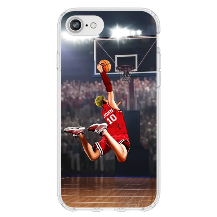 Custom Personalized Basketball Phone Case - Gift Idea For Basketball Lovers/Son/Grandson - Case For iPhone/Samsung