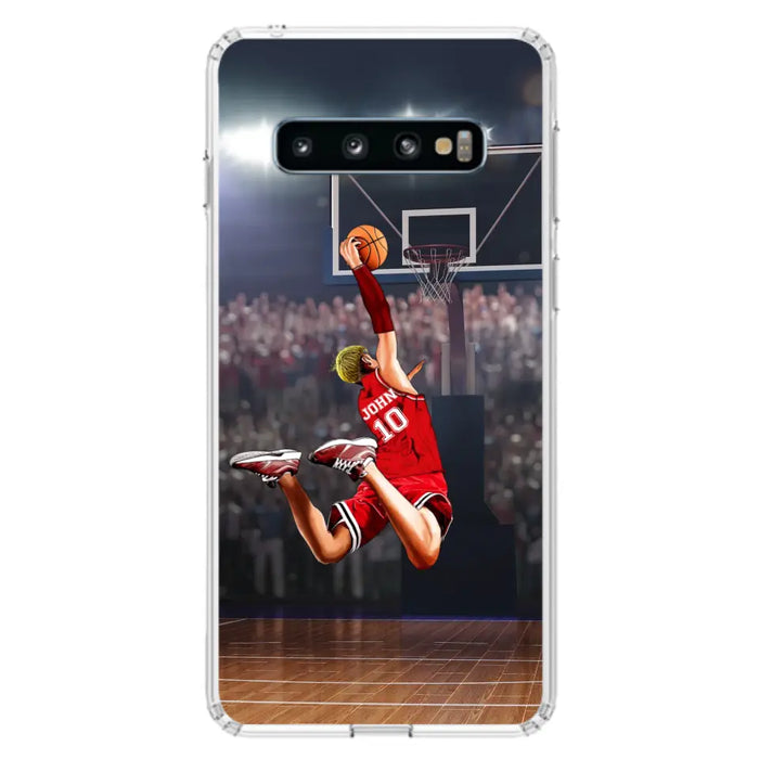 Custom Personalized Basketball Phone Case - Gift Idea For Basketball Lovers/Son/Grandson - Case For iPhone/Samsung