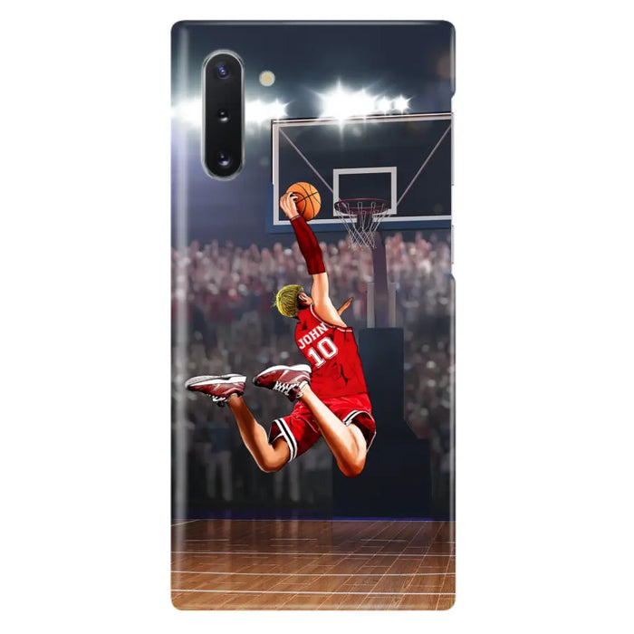 Custom Personalized Basketball Phone Case - Gift Idea For Basketball Lovers/Son/Grandson - Case For iPhone/Samsung