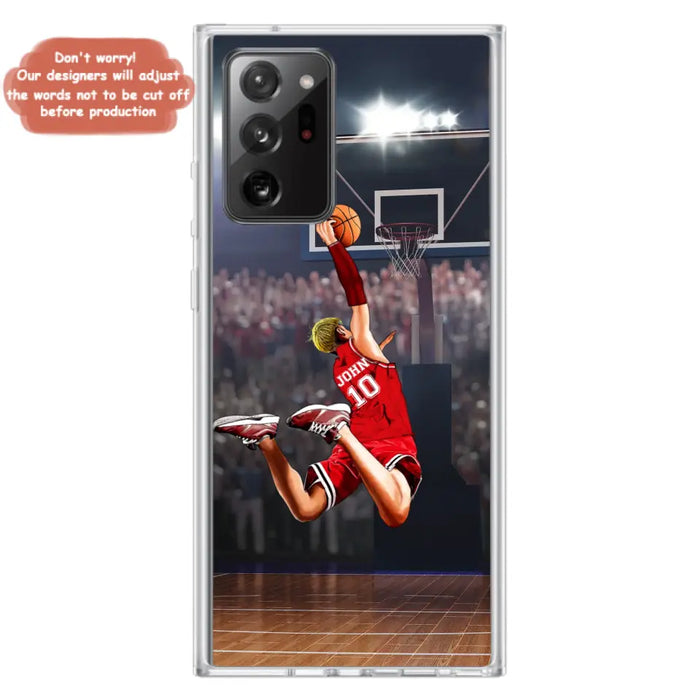 Custom Personalized Basketball Phone Case - Gift Idea For Basketball Lovers/Son/Grandson - Case For iPhone/Samsung