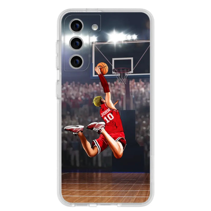 Custom Personalized Basketball Phone Case - Gift Idea For Basketball Lovers/Son/Grandson - Case For iPhone/Samsung