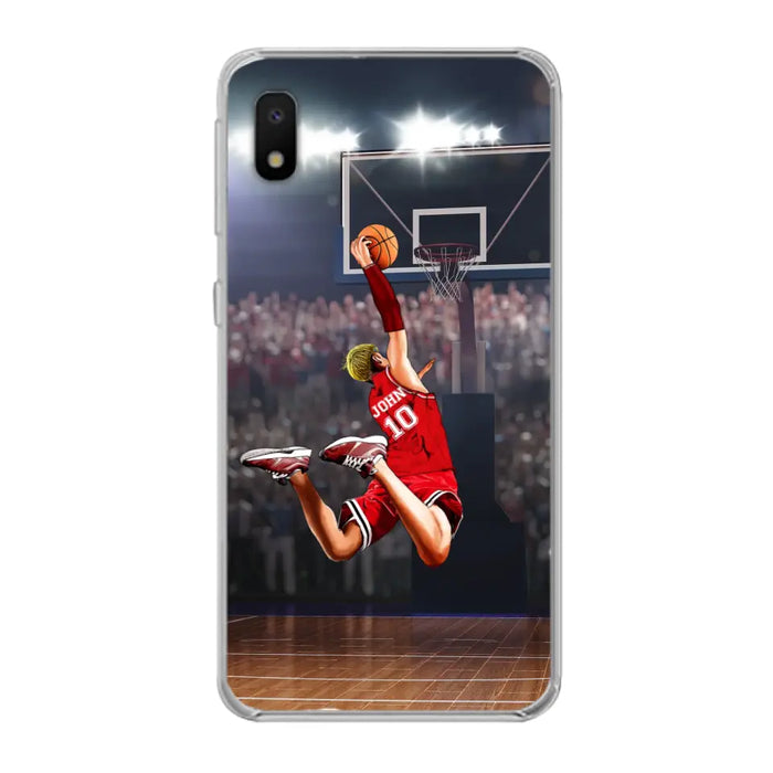 Custom Personalized Basketball Phone Case - Gift Idea For Basketball Lovers/Son/Grandson - Case For iPhone/Samsung