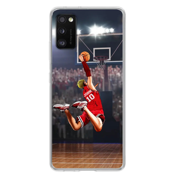 Custom Personalized Basketball Phone Case - Gift Idea For Basketball Lovers/Son/Grandson - Case For iPhone/Samsung