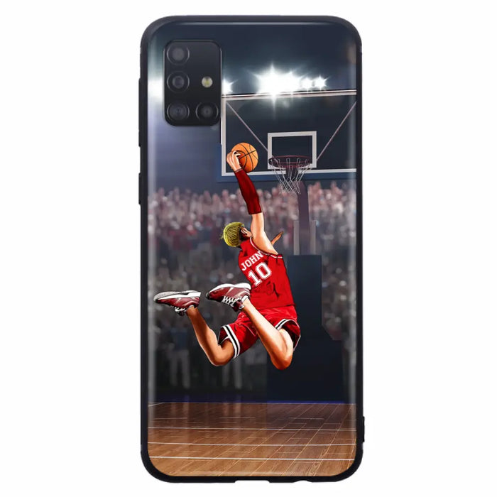 Custom Personalized Basketball Phone Case - Gift Idea For Basketball Lovers/Son/Grandson - Case For iPhone/Samsung