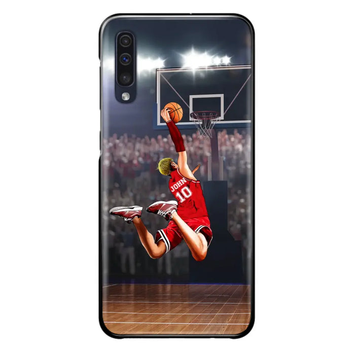 Custom Personalized Basketball Phone Case - Gift Idea For Basketball Lovers/Son/Grandson - Case For iPhone/Samsung