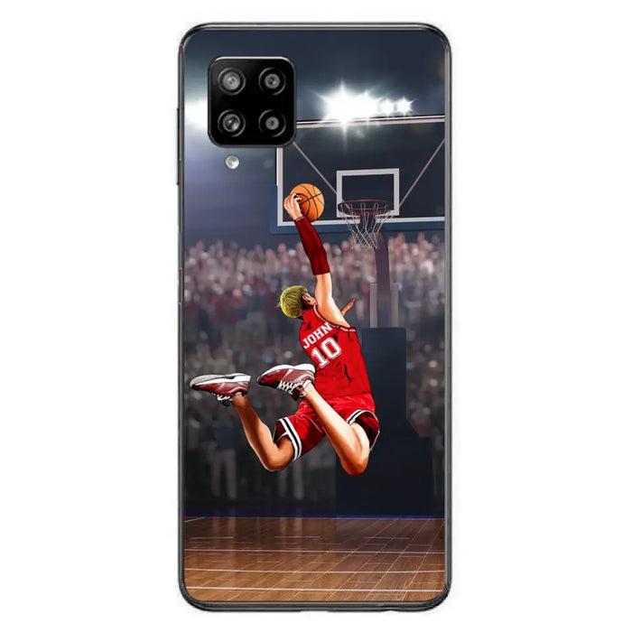 Custom Personalized Basketball Phone Case - Gift Idea For Basketball Lovers/Son/Grandson - Case For iPhone/Samsung