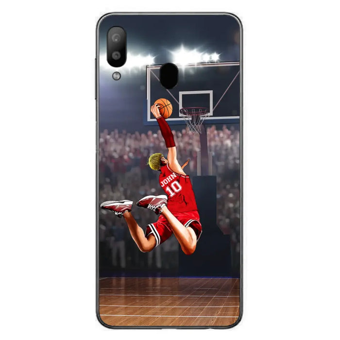 Custom Personalized Basketball Phone Case - Gift Idea For Basketball Lovers/Son/Grandson - Case For iPhone/Samsung