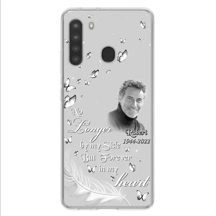 Custom Personalized Memorial Phone Case - Memorial Gift Idea For Family - Upload Photo - Case For iPhone/Samsung - No Longer By My Side But Forever In My Heart