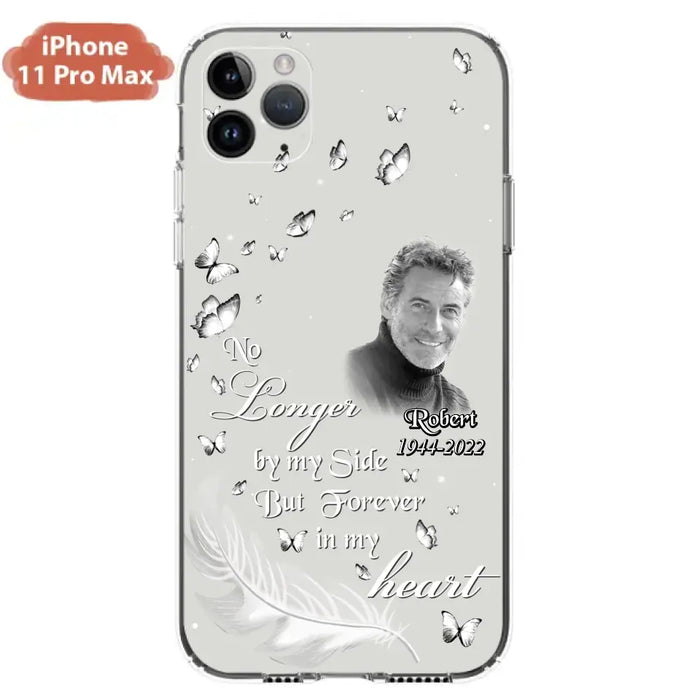 Custom Personalized Memorial Phone Case - Memorial Gift Idea For Family - Upload Photo - Case For iPhone/Samsung - No Longer By My Side But Forever In My Heart