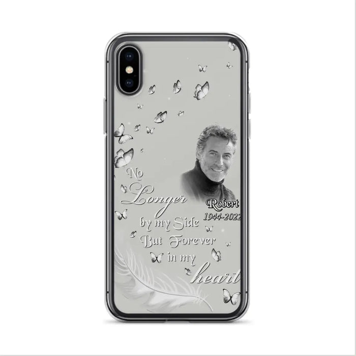 Custom Personalized Memorial Phone Case - Memorial Gift Idea For Family - Upload Photo - Case For iPhone/Samsung - No Longer By My Side But Forever In My Heart